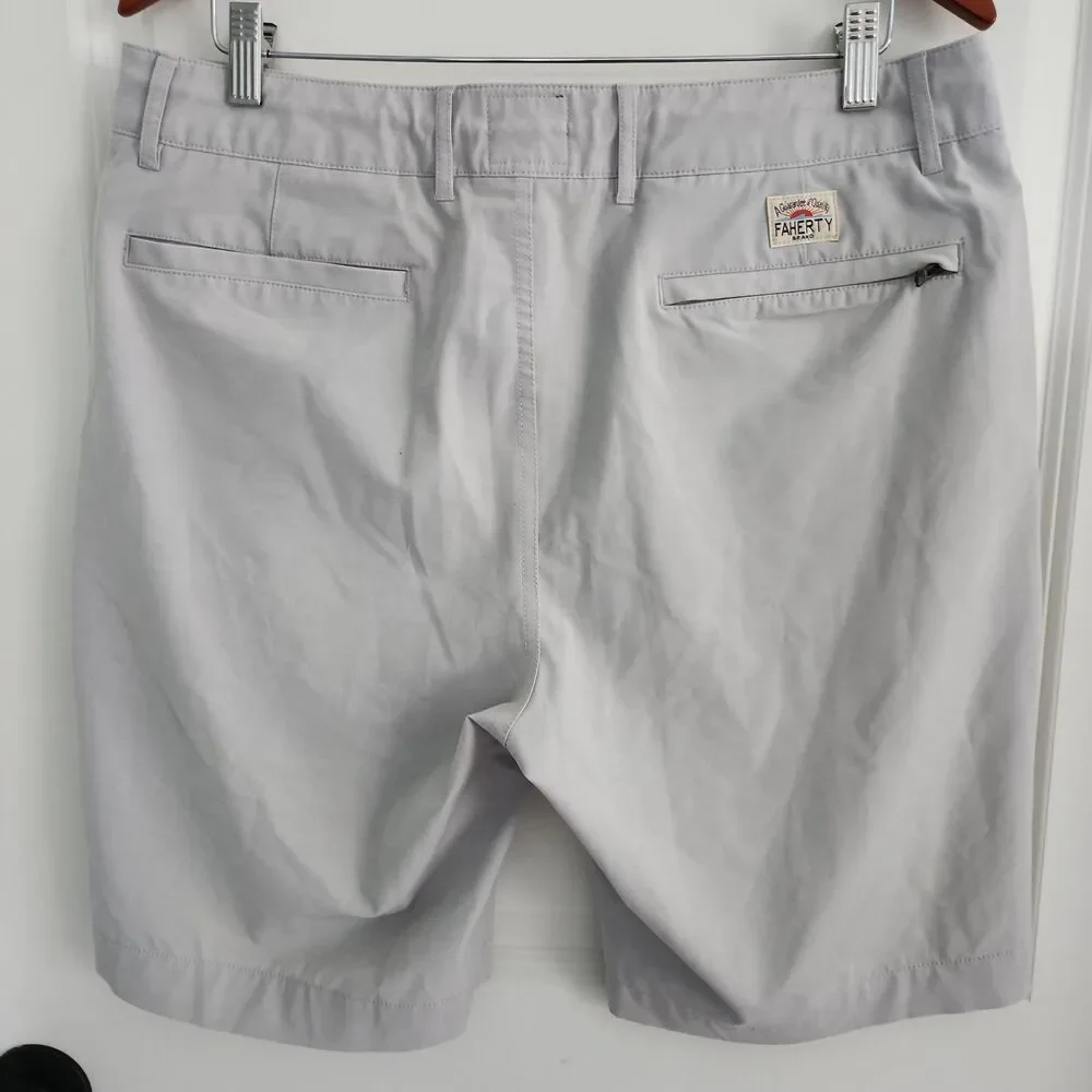 Faherty All Day Shorts Mens Size 34 Gray 9